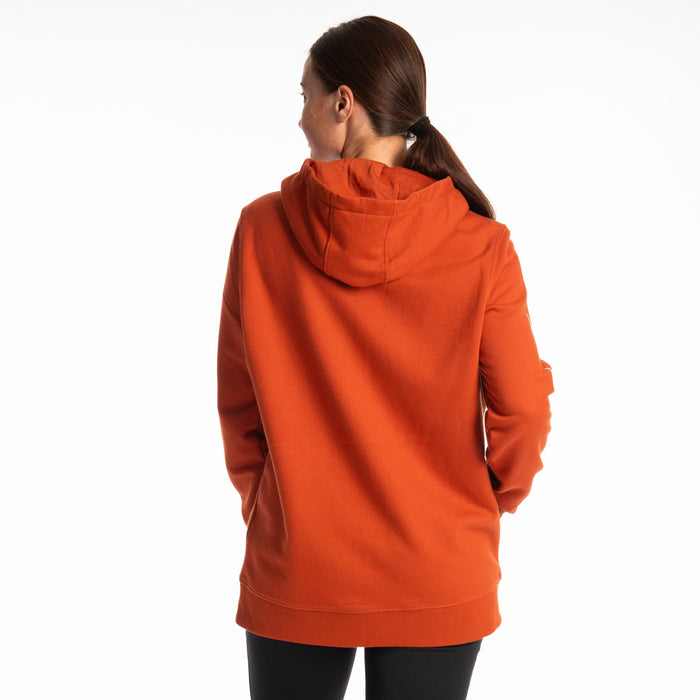 Klim Mariposa Long Pullover Hoodie in Picante - Papyrus