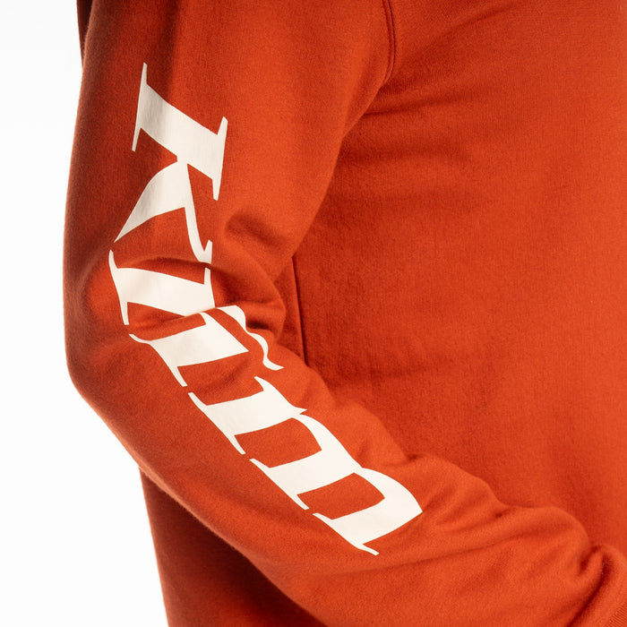 Klim Mariposa Long Pullover Hoodie in Picante - Papyrus