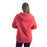 KLIM Mariposa Long Pullover Hoodie 2025 in Rouge Red - White