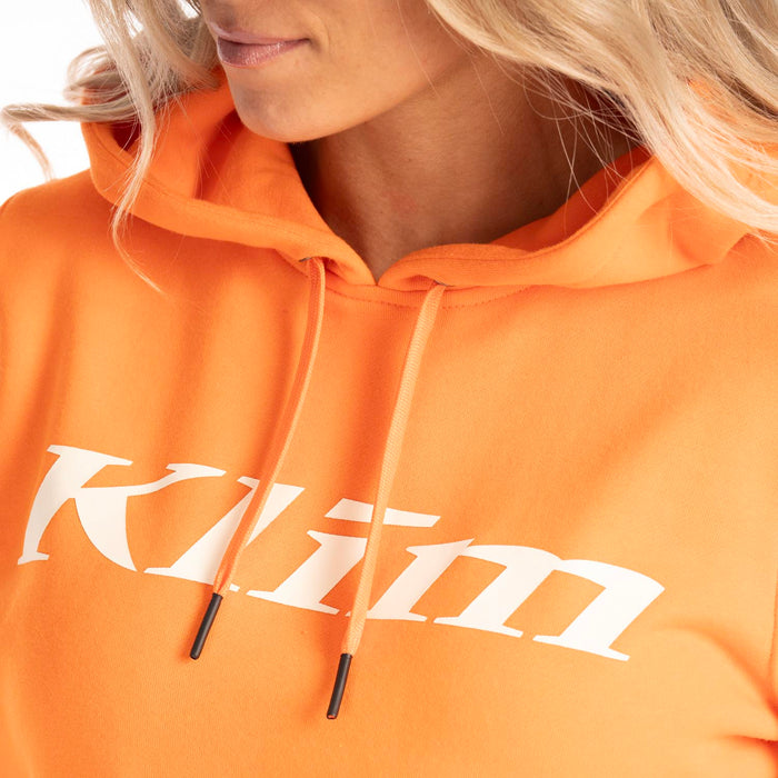 Klim Women's Pullover Hoodie in Golden Poppy - Papyrus