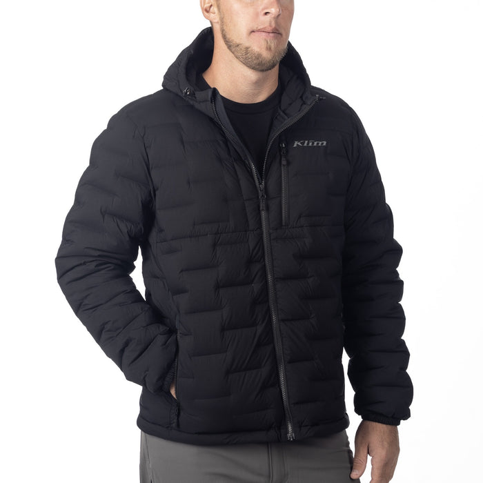 KLIM BOULDER STRETCH DOWN HOODED JACKET 2025 in Black