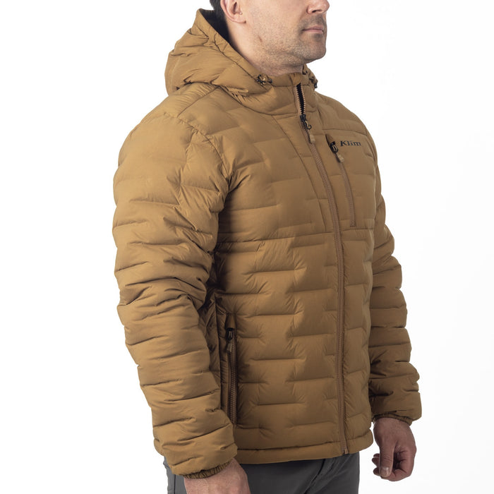 KLIM BOULDER STRETCH DOWN HOODED JACKET 2025 in Breen