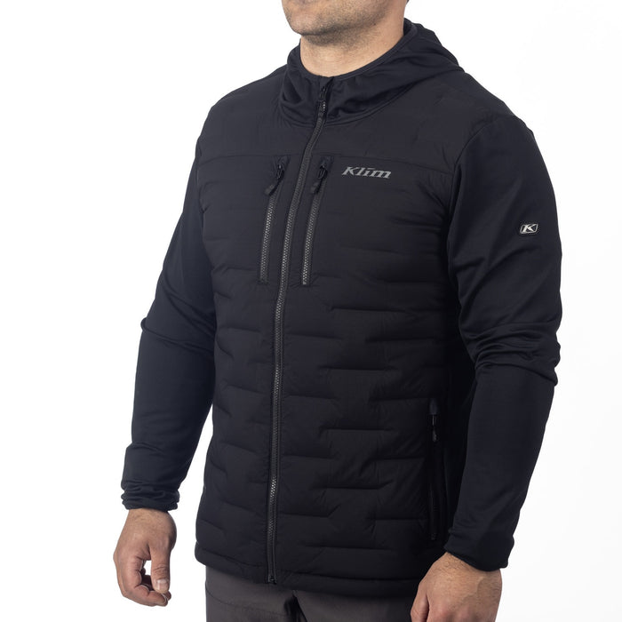 KLIM BOULDER STRETCH DOWN HYBRID HOODIE 2025 in Black