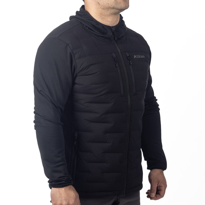 KLIM BOULDER STRETCH DOWN HYBRID HOODIE 2025 in Black