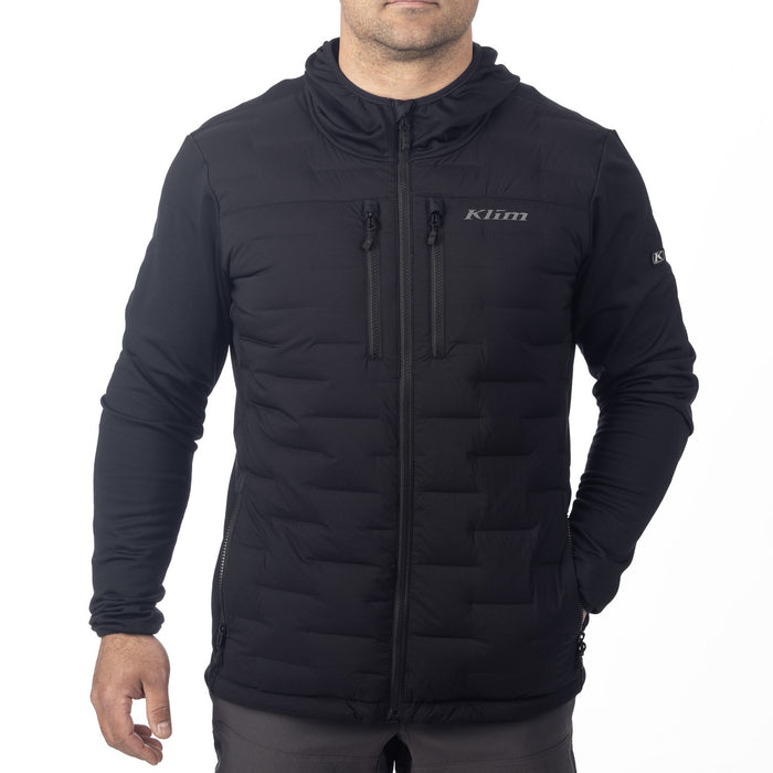 KLIM BOULDER STRETCH DOWN HYBRID HOODIE 2025 in Black