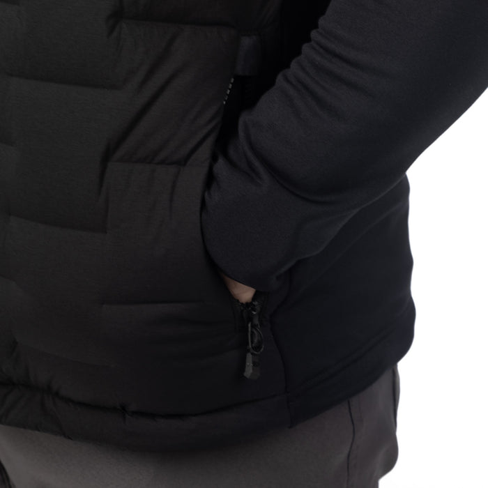 KLIM BOULDER STRETCH DOWN HYBRID HOODIE 2025 in Black