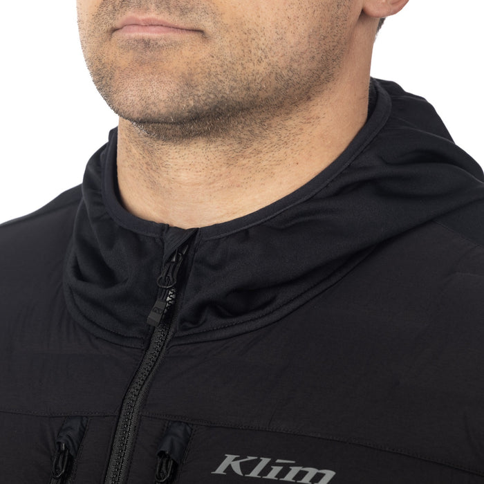KLIM BOULDER STRETCH DOWN HYBRID HOODIE 2025 in Black