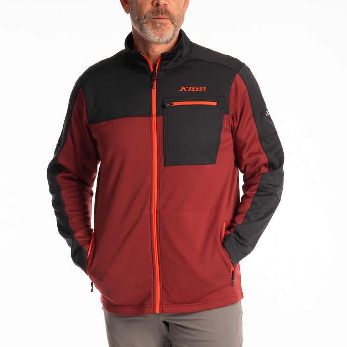 Klim Glacier Jacket in Cabernet - Black