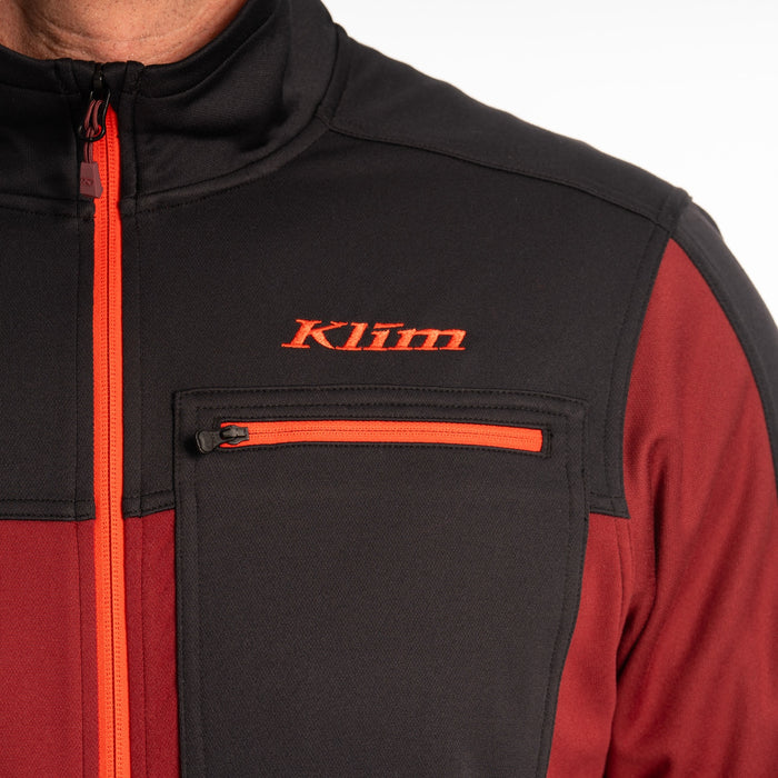 Klim Glacier Jacket in Cabernet - Black