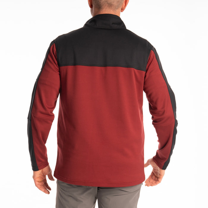 Klim Glacier 1/4 Zip in Cabernet - Black