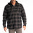 KLIM Targhee Fleece Lined Flannel Hoodie in Asphalt - Black