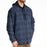 KLIM Targhee Fleece Lined Flannel Hoodie in Dress Blues - Black