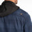 KLIM Targhee Fleece Lined Flannel Hoodie in Dress Blues - Black