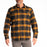 KLIM Owen Heavyweight Flannel Shirt in Golden Brown - Black