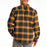 KLIM Owen Heavyweight Flannel Shirt in Golden Brown - Black