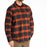 KLIM Owen Heavyweight Flannel Shirt in Picante - Black