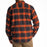 KLIM Owen Heavyweight Flannel Shirt in Picante - Black