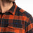 KLIM Owen Heavyweight Flannel Shirt in Picante - Black