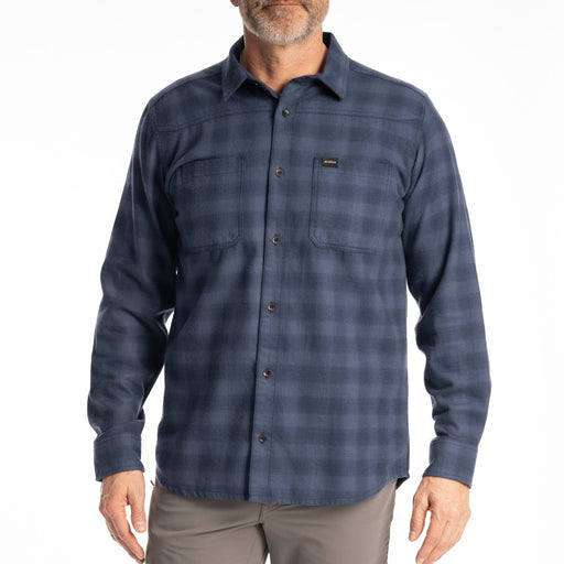 KLIM Table Rock Midweight Flannel Shirt in Dress Blues