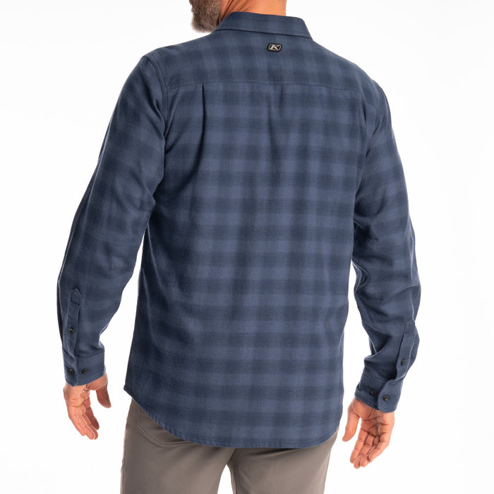 KLIM Table Rock Midweight Flannel Shirt in Dress Blues