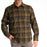 KLIM Cottonwood Midweight Flannel Shirt in Dark Olive - Black