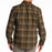 KLIM Cottonwood Midweight Flannel Shirt in Dark Olive - Black