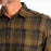 KLIM Cottonwood Midweight Flannel Shirt in Dark Olive - Black