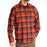 KLIM Cottonwood Midweight Flannel Shirt in Fiery Red - Black