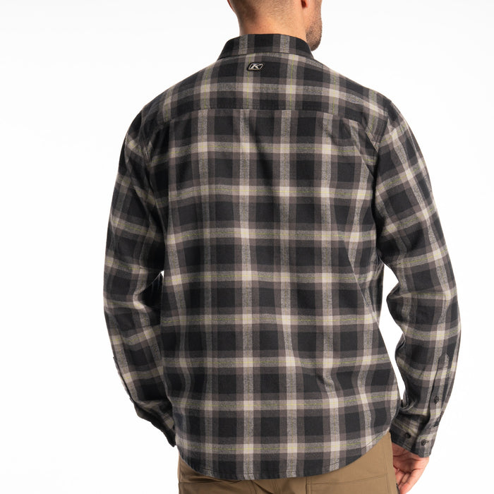 KLIM Alderson Midweight Flannel Shirt in Black - Asphalt