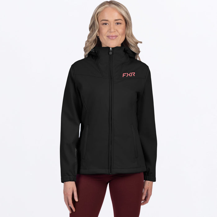 FXR HYDROGEN SOFTSHELL WOMEN'S JACKET 2025 - Black/Rose