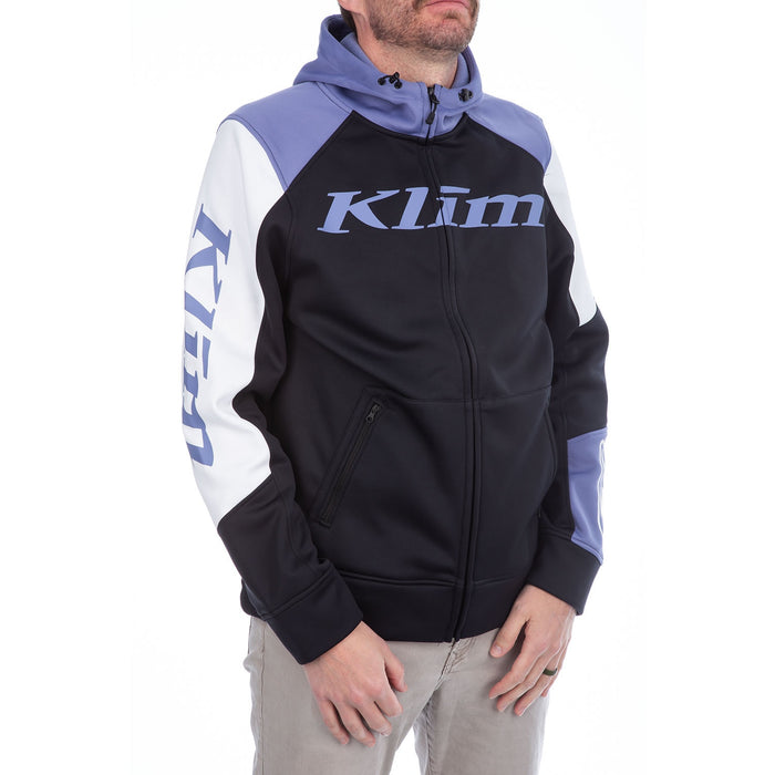 Klim Stealth Hoodie in Black - Purple Smoke