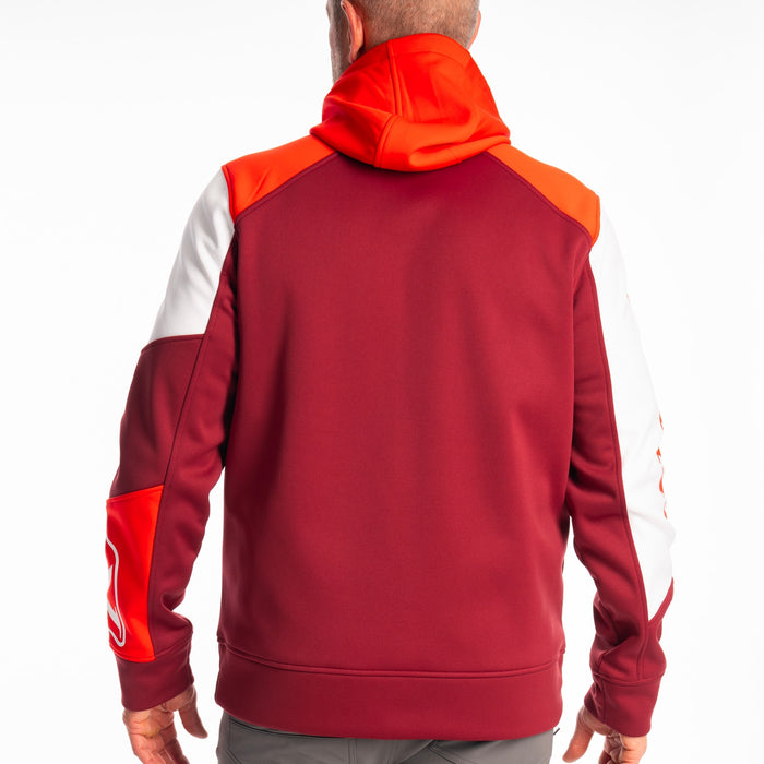 Klim Stealth Hoodie in Cabernet - Fiery Red