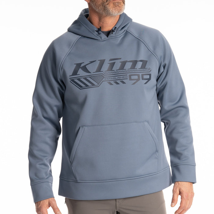 Klim Foundation Pullover Hoodie in Blue Fusion - Dress Blues