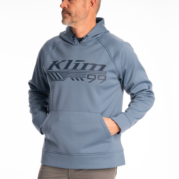 Klim Foundation Pullover Hoodie in Blue Fusion - Dress Blues