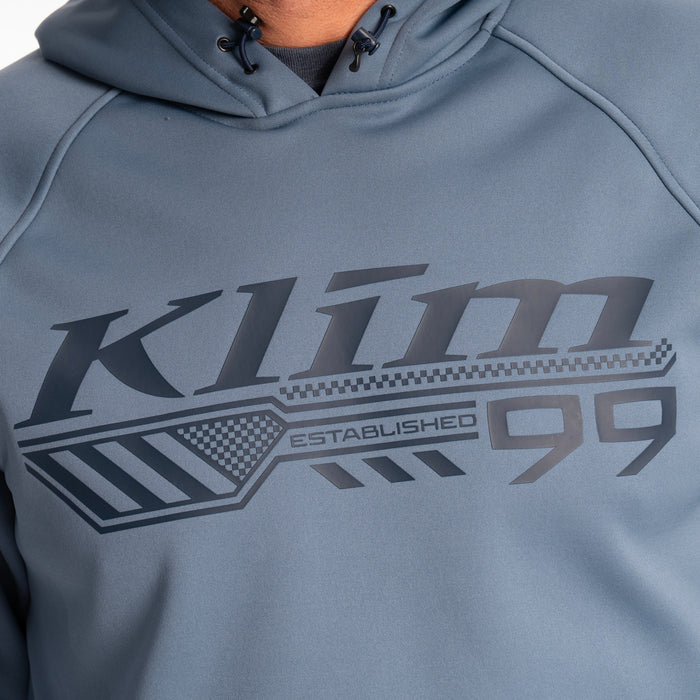 Klim Foundation Pullover Hoodie in Blue Fusion - Dress Blues