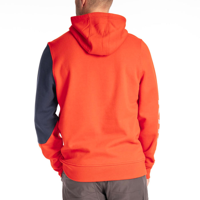 Klim Cliff Hanger Pullover Hoodie in Fiery Red - Dress Blues