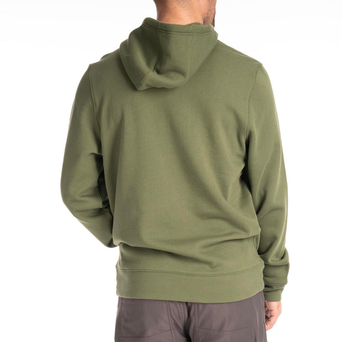 Klim Pullover Hoodie in Bronze Green - Hi-Vis