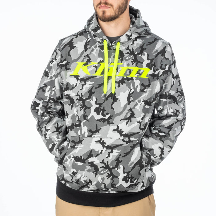 Klim Pullover Hoodie in Camo - Hi-VIs