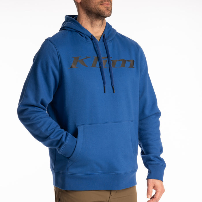 Klim Pullover Hoodie in Mazarine Blue - Black