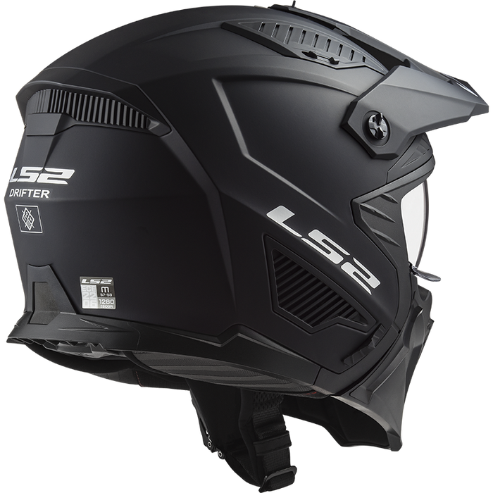 LS2 DRIFTER SOLID HELMET 2026 in Matte Black