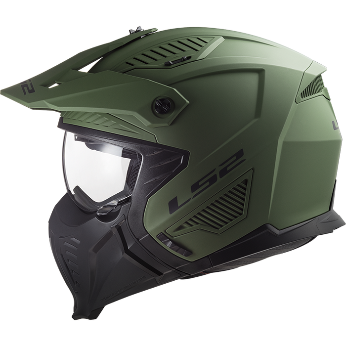 LS2 DRIFTER SOLID HELMET 2026 in Matte Milatary Green