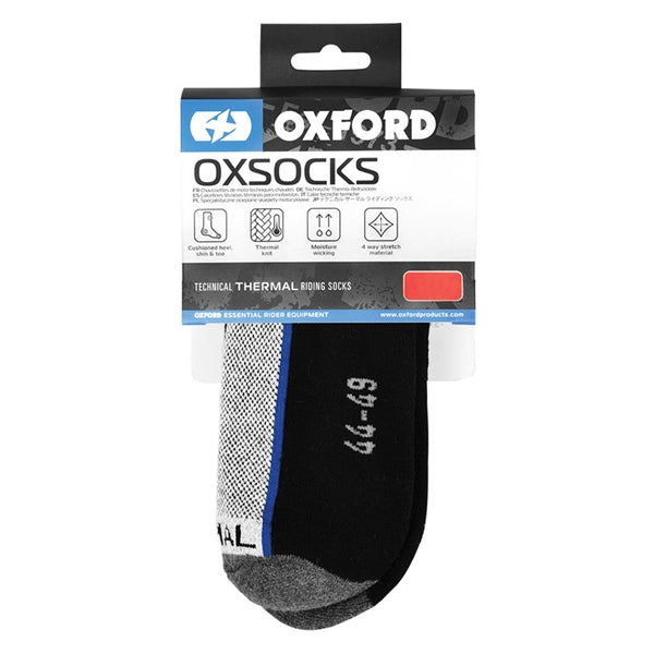 OXFORD THERMAL SOCK FOR MEN 2025-Black/Grey - Regular