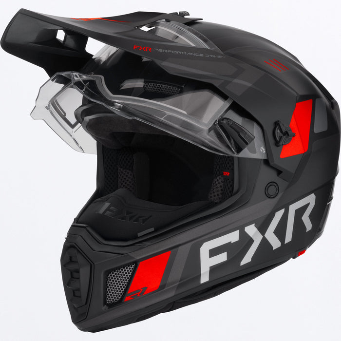 FXR CLUTCH X HELMET 2025 - Black/Red