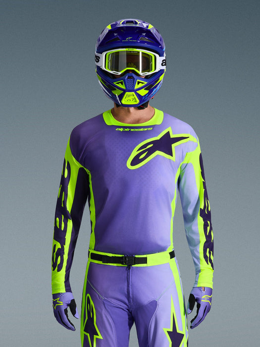 ALPINESTARS RACER PORTL JERSEY 2026 in Purple/Fluo Yellow
