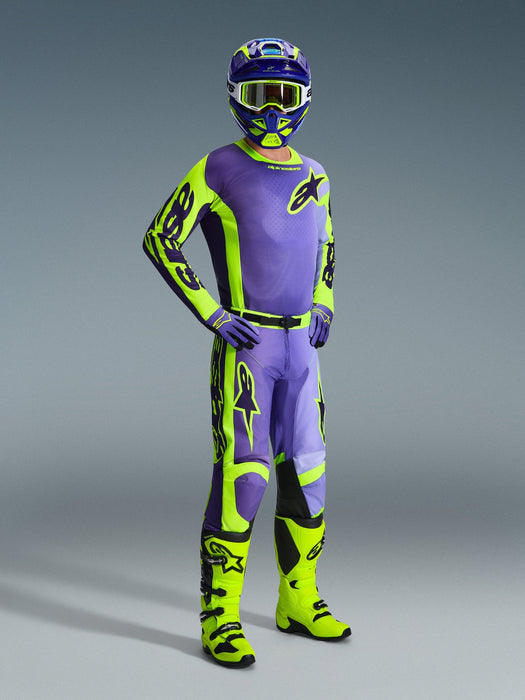 ALPINESTARS RACER PORTL JERSEY 2026 in Purple/Fluo Yellow