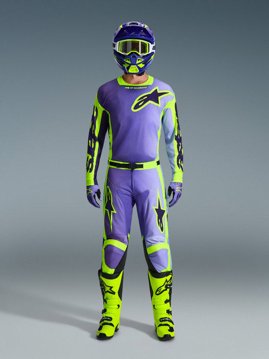 ALPINESTARS RACER PORTL JERSEY 2026 in Purple/Fluo Yellow