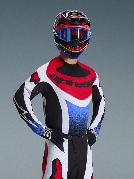 ALPINESTARS TECHSTAR KNIF JERSEY 2026 in Black/White/Red