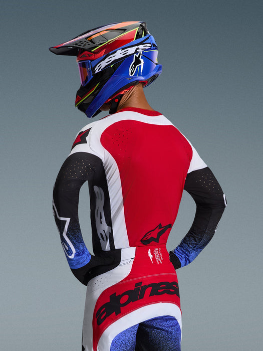 ALPINESTARS TECHSTAR KNIF JERSEY 2026 in Black/White/Red