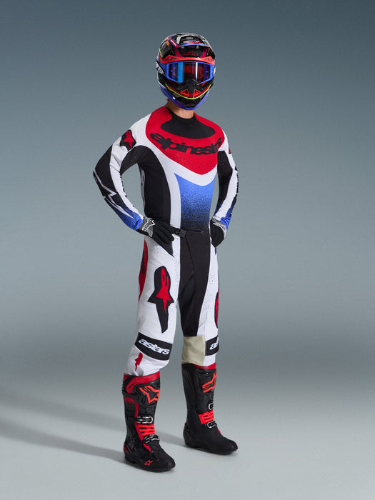 ALPINESTARS TECHSTAR KNIF JERSEY 2026 in Black/White/Red
