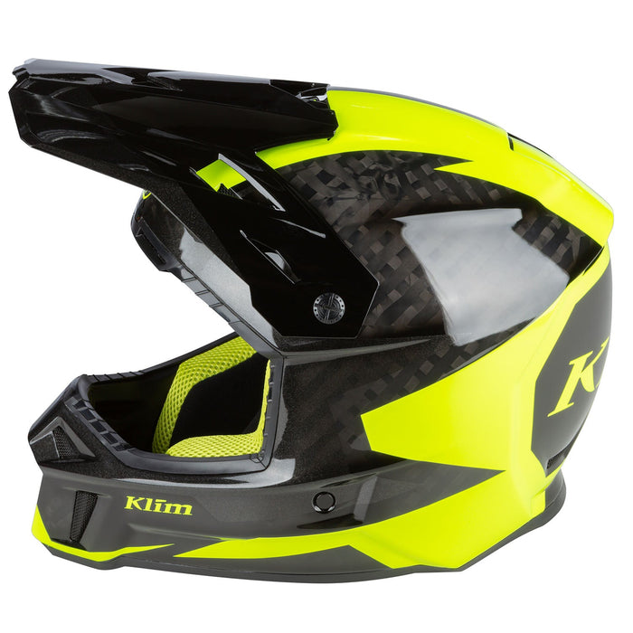 Klim F3 Carbon Ripper Helmet in Hi-Vis